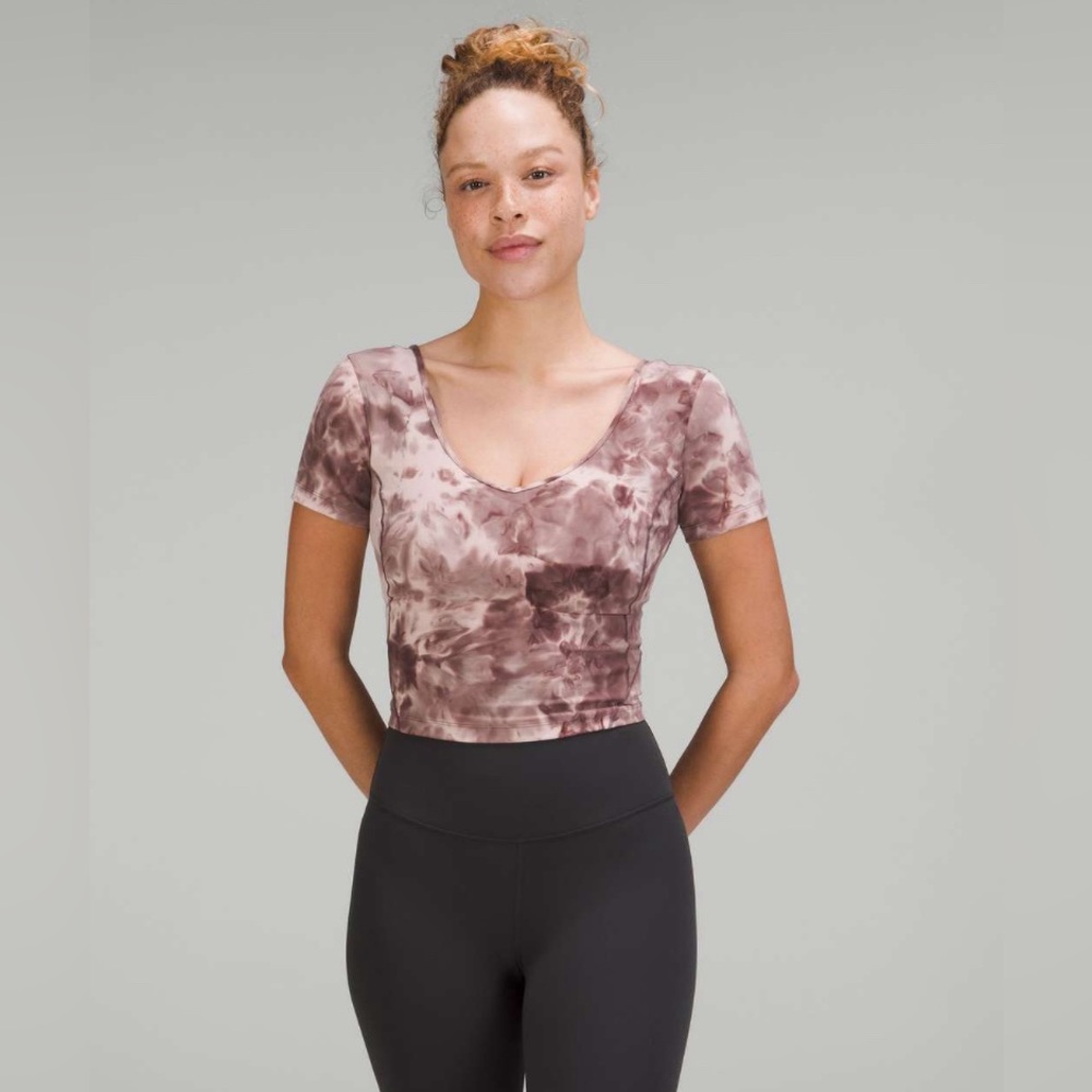 Lululemon NWT Align™ T-Shirt sz 10 diamond dye mink bery lunar rock shadow